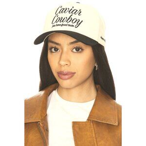 Eleven Eleven X Revolve Caviar Cowboy Cap in Beige & Brown One Size Hat Baseball